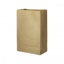 Grands sacs en papier kraft recyclé sans anses (26 14x40cm)