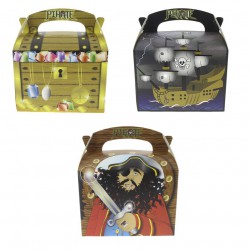 Boîtes menu enfant Pirates design mixte