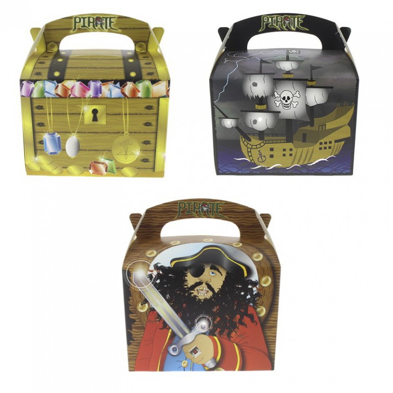 Children's menu boxes Pirates mixed design Children's menu boxes Pirates mixed design