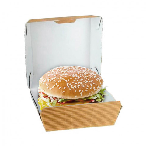 Caixas de papelão Microchannel para hambúrgueres grandes