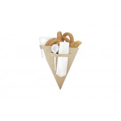 Contenants pour churros et carton de style cône de chocolat