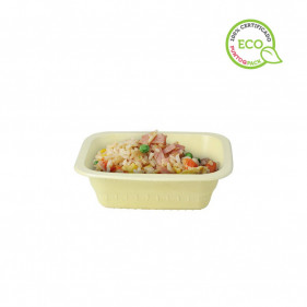 Biodegradable cellulose and potato starch containers (570cc)