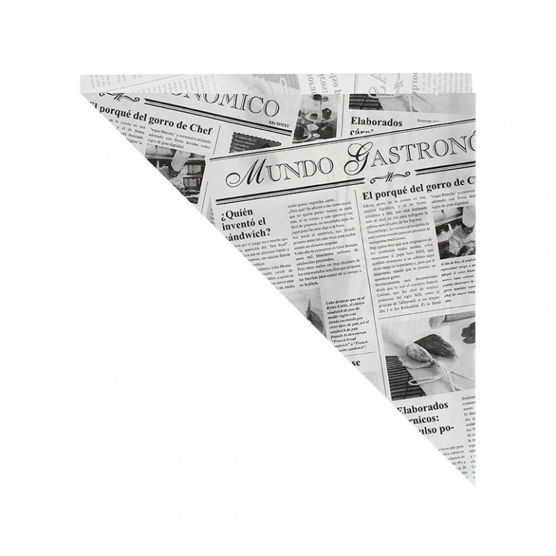 Cone de papel anti-gordura Times para batatas fritas grandes Cone de papel anti-gordura Times para batatas fritas grandes