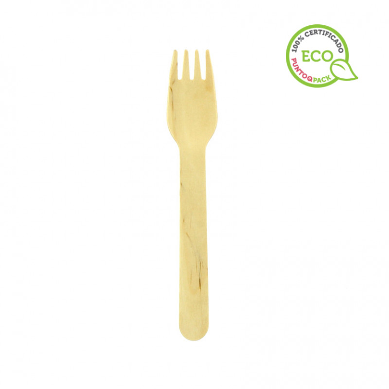 Disposable wooden forks 16 cm