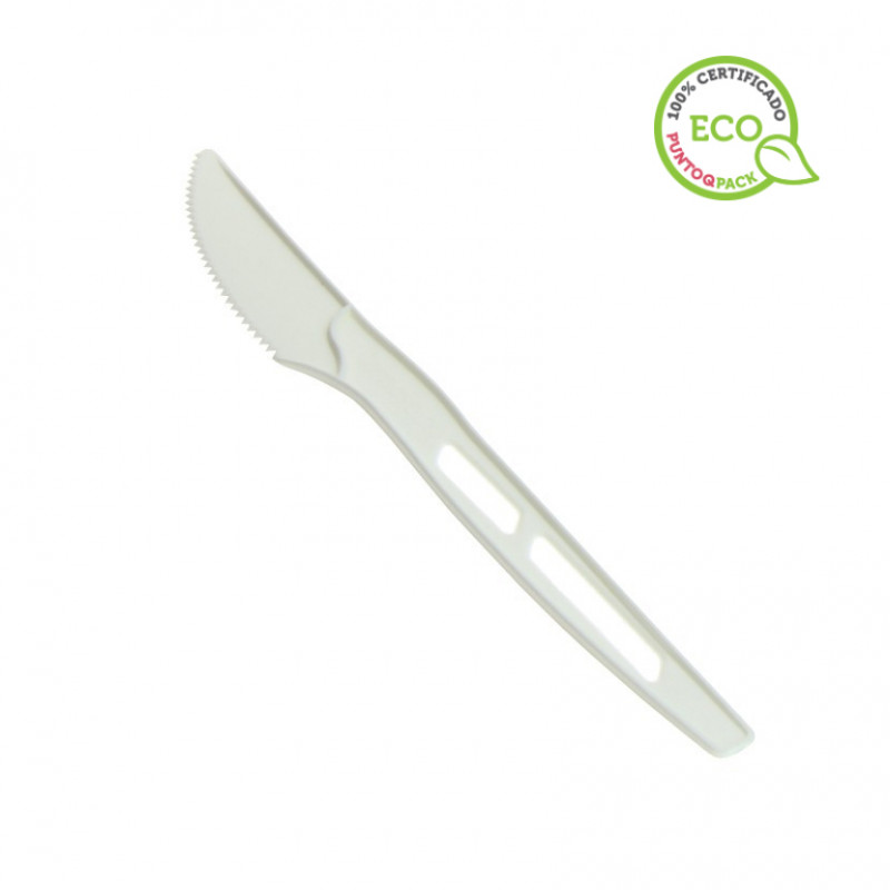 Cuchillos de PLA biodegradable elegantes (17cm) Cuchillos de PLA biodegradable elegantes (17cm)