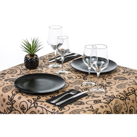 Toalhas de mesa de papel kraft decoradas recortadas (100x100cm) | PointQpackName Toalhas de mesa de papel kraft decoradas recortadas (100x100cm) | PointQpackName