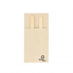 Servilleta kanguro portacubiertos kraft PP 40x40 | PuntoQpack