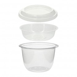 Tarrina RPET transparente tripots (300cc)