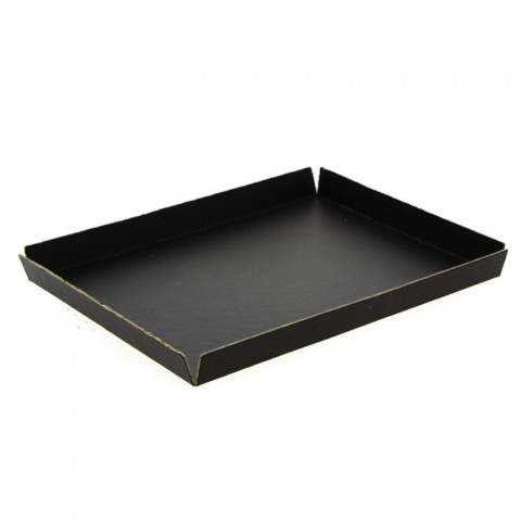 Bandeja de cartón con alas y negra mate (33 x 26 x 2cm) Bandeja de cartón con alas y negra mate (33 x 26 x 2cm)