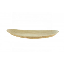 Bandeja de hoja de palma oval 26x16cm