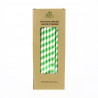 Cañitas papel biodegradables colores (23cm 0.8Ø)