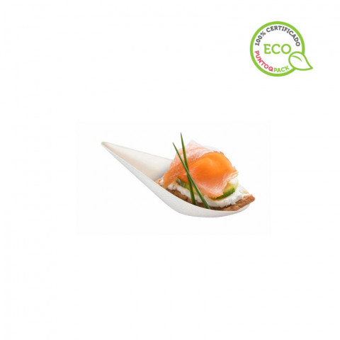 Cuchara lágrima fibra eco catering Cuchara lágrima fibra eco catering