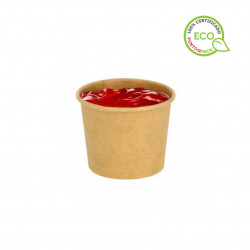 TARRINA PARA SALSAS CARTON ECO KRAFT 90ML