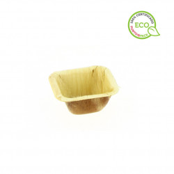Salsero de hoja de palma (6,5x6,5x3cm)