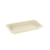 Mini bandeja sushi compostable con tapa incluida (16,5x9x2cm)