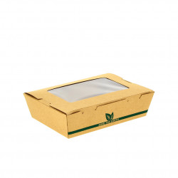 ENSALADERA ECO KRAFT CON VENTANA 1600CC