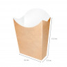 PETACA PARA PATATAS FRITAS CARTON KRAFT MEDIANA