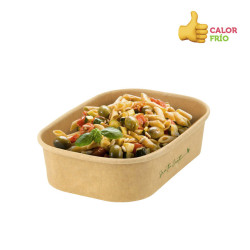 ENVASES KRAFT ESTANCOS PARA COMIDAS CALIENTES Y FRIAS 500CC