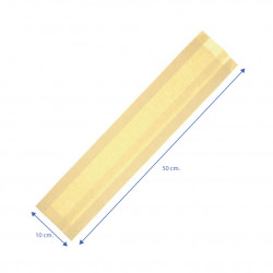 Bolsas de papel para pan kraft 1 barra (9+3x50cm)