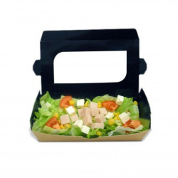 SALADEIRA KRAFT COM JANELA E ALONGADA 480CC