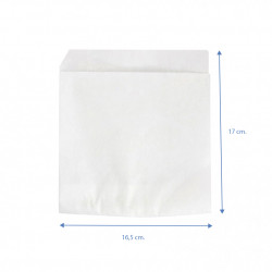PAPEL ANTIGRASA DOBLE APERTURA BLANCOS 170X165MM
