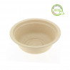 Platos blancos de caña de azúcar Bowl bio compostable (500ml)