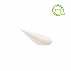 Cuchara lágrima fibra eco catering