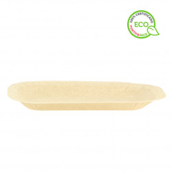 BANDEJA DE CARTON KRAFT ANTIGRASA 235X155MM