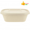 Envases biodegradables fibra kraft para pollo asado 1300cc