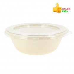 Ensaladera bowl de fibra biodegradable 1200cc
