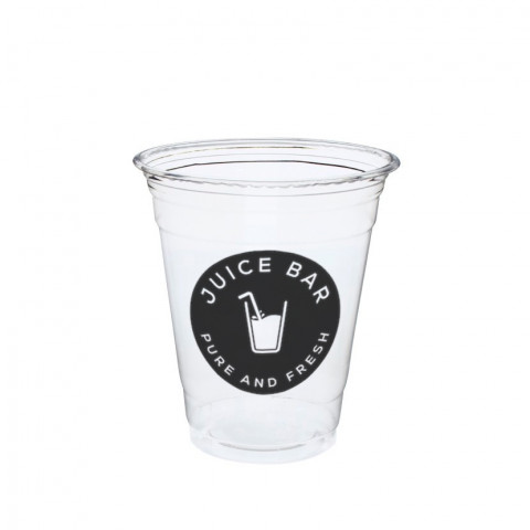 Copos PET recicláveis Impressos em 1 cor