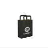 Bolsa de Papel Mini Negra (18+9x22cm) 
