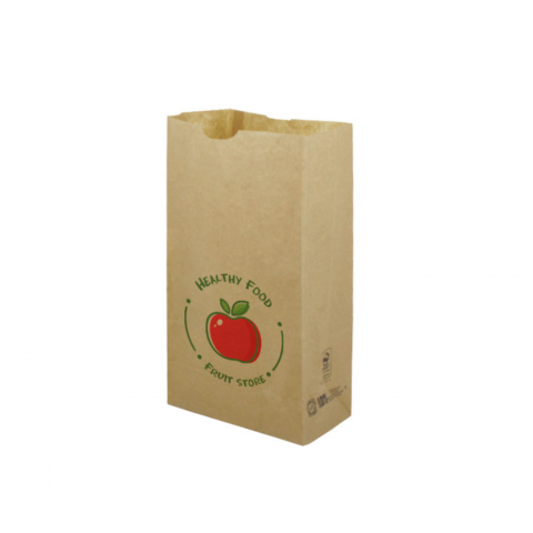 Saco de papel kraft MINI sem alças (15+9x28cm) Personalizado