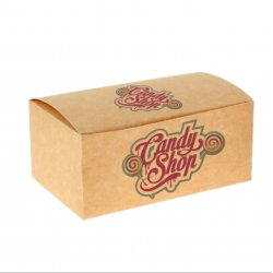 Estojo Fritos Auto-montável kraft (18x11x8cm) Impresso