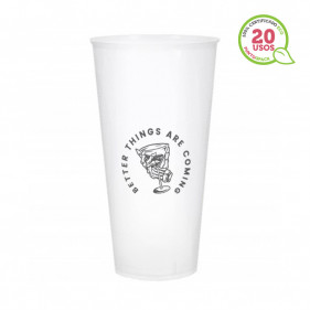 Vaso de Plastico PP Irrompible 500ml Impreso