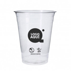 Vasos PET reciclable Impreso