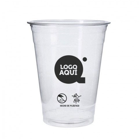 Copos PET recicláveis Impressos em 1 cor