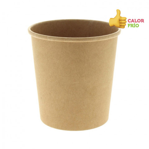 TARRINA PARA SOPAS CARTON KRAFT 750CC TARRINA PARA SOPAS CARTON KRAFT 750CC