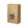 Bolsa Papel Kraft Grande Sin Asas (26+14x40cm) Personalizada