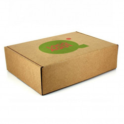 Caja Cartón Kraft Microcanal 4 divisiones Personalizada