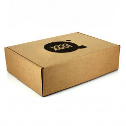 Caja Cartón Kraft Microcanal 4 divisiones Personalizada