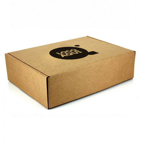 Caja Cartón Kraft Microcanal 4 divisiones Personalizada