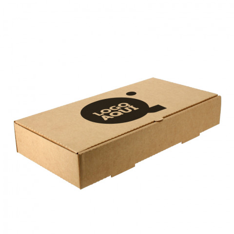 Cajas para pizza calzone de cartón kraft microcanal Personalizada