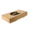 Cajas para pizza calzone de cartón kraft microcanal Personalizada