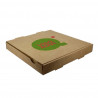 Caja Carton Pizza Kraft (33x33x4 cm) Personalizada