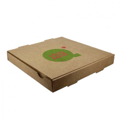 Caja Carton Pizza Kraft 40x40x4 cm Impresa