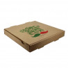 Caja Carton Pizza Kraft 40x40x4 cm Impresa Caja Carton Pizza Kraft 40x40x4 cm Impresa