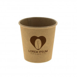 Vasos para café kraft personalizado 1 tinta