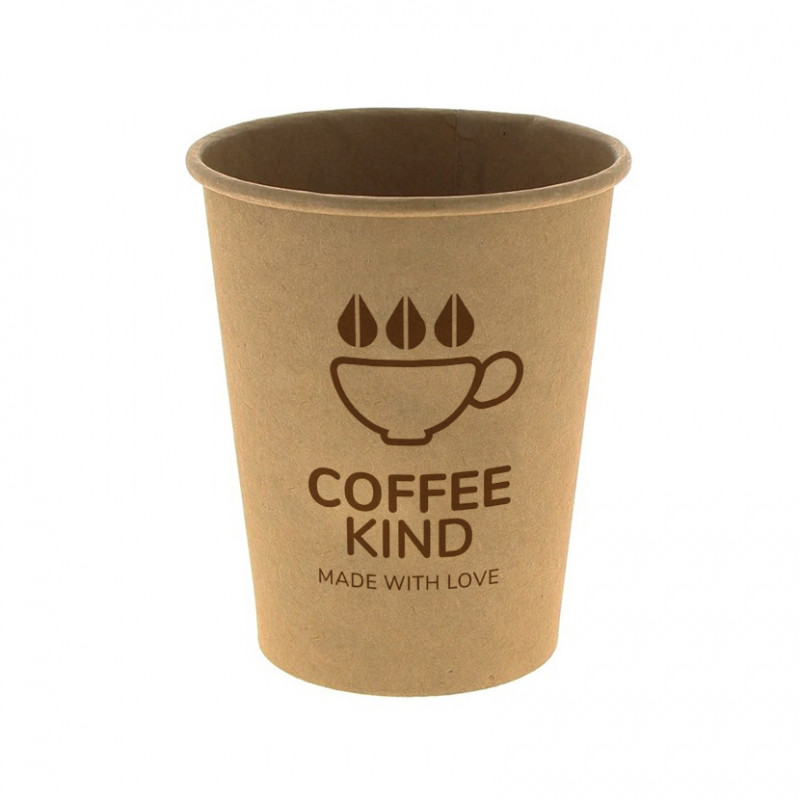 Copos para café kraft personalizado 1 tinta