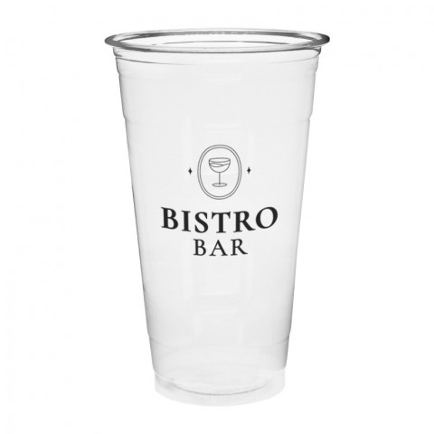 Vasos PET reciclable Impreso 1 tinta